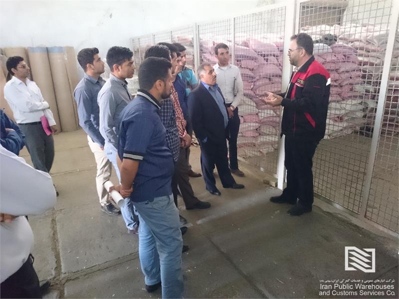 بازدید دانشجویان دانشگاه علمی کاربردی از مجتمع خراسان شرکت انبارهای عمومی ایران